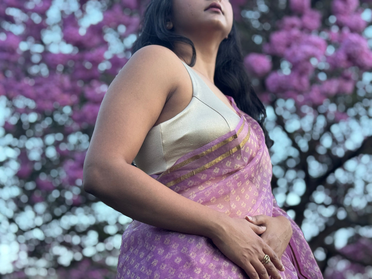 SABYA U-NECK CHAMPAGNE GOLD BLOUSE